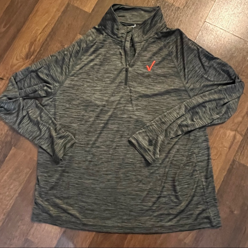 Mens gray XL thin 1/4 zip New without tags